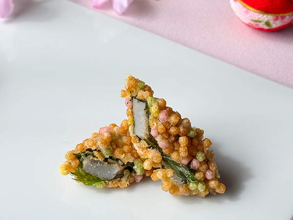 じゃこ天の彩りあられ揚げ